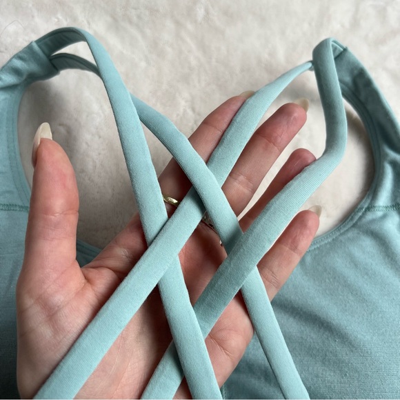 Lululemon Energy Bra Long Line *Medium Support, B–D Cup in Hazy Jade - Picture 9 of 12